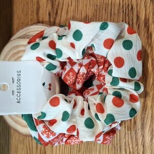 Festive 3 Piece Scrunchie Set